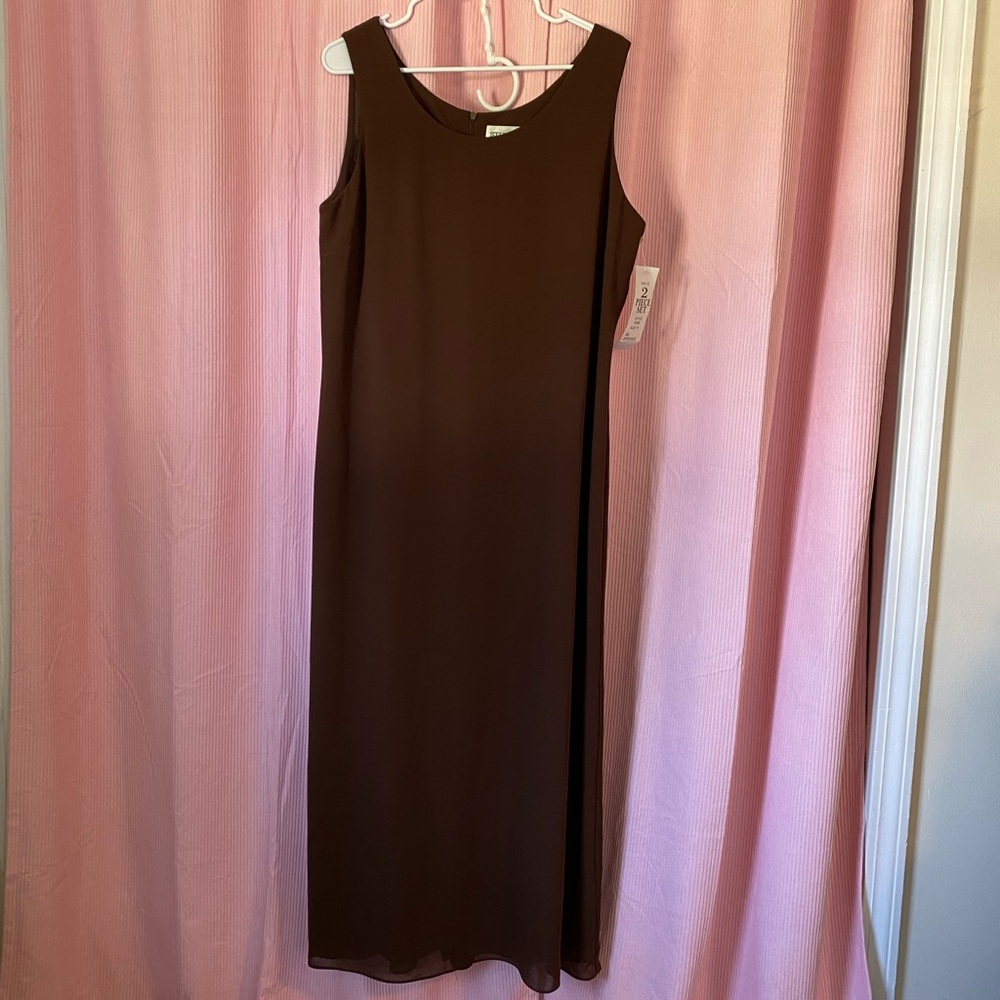 Studio I Chocolate Brown Sleeveless Dress